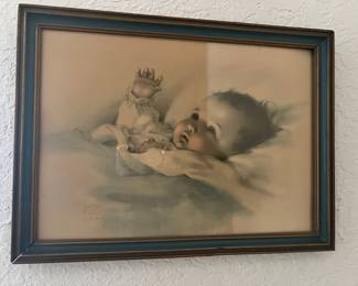 Framed Print “Awakening” by Bessie Pease Gutmann 