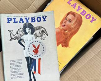 Assortment of Playboy Magazines