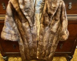 Mink Fur Half Sleeve Jacket