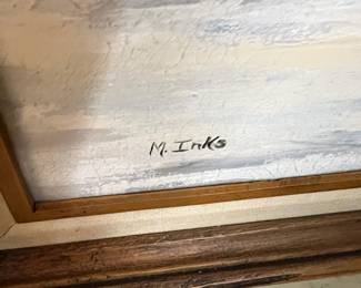 Framed Oil Painting "Autumn Touched" by Margaret Inks