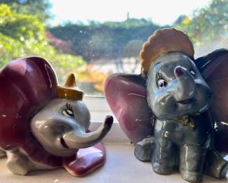 1940's American Pottery Co. Dumbo Figurine, Disney Porcelain Dumbo Figurine
