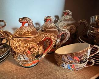 Japan Satsuma Geisha Dragonware 