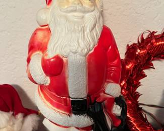 1968 Empire Blow Mold Light Up Santa Claus 