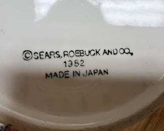 1982 Sears, Roebuck and Co. "Merry Mushroom" 3 Piece Canister Set 