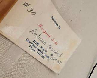 Framed Oil Painting "Autumn Touched" by Margaret Inks