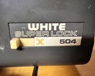 White Super Lock 504 Serger Sewing Machine 