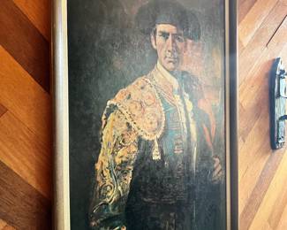 1960 Spanish Matador Bullfighter Print by Ortiz 