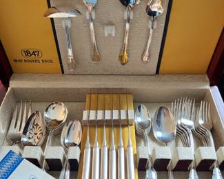 1847 Roger Bros. Silverplate Flatware Set