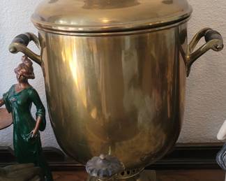 19th Century Brass Russian Samovar