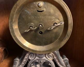 Seth Thomas Wind Up Cast Brass Mantle Clock