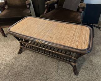 Bamboo Rattan Wicker Coffee Table