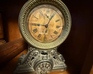 Seth Thomas Wind Up Cast Brass Mantle Clock
