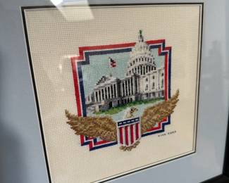 2002 U.S Capitol Cross Stitch by Walter Kind