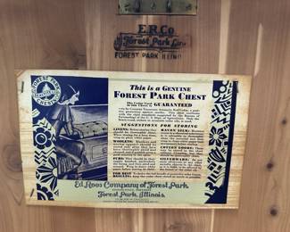 Ed Roos Company of Forest Park Cedar Chest
