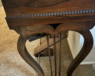 Circa Late 1800's Lyre Legged Melodeon 