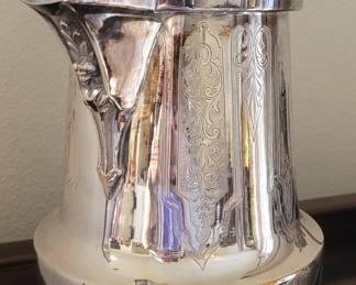 1854 JAS.Stimpson Silver Plate Pitcher