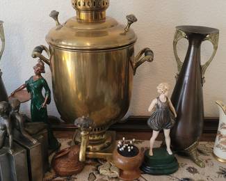 19th Century Brass Russian Samovar