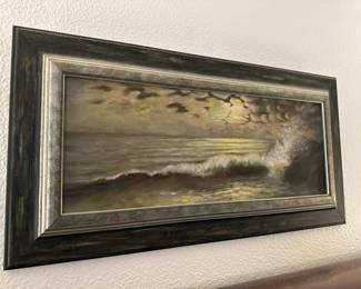 Framed Panoramic Seascape Print
