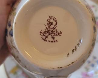 Warwick China Set with Floral Pattern
