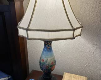 3-Way Dale Tiffany Vintage Roadshow Collection Enamel Lamp 