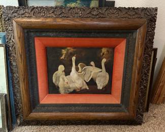 Framed Print of Group of Geese