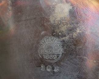 1869 Aurora Silver Plated Cracker Jar