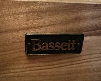 Bassett Louis Philippe Style Chest of Drawers and Nightstand