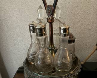 Silver Electroplate Cruet Set

