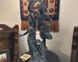 Moreau Brothers French Figural Lamp
