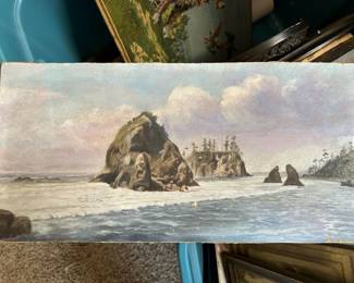 Oil Painting on Canvas of Oregon Coast Sea Stacks by B.B. Cobb