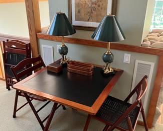 Tramontima card/pub table with four chairs.