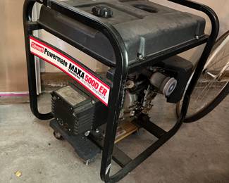 Coleman Powermate MAXA 5000 ER electric generator.