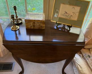 Drop-leaf table by Pennsylvania House.