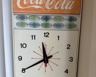MCM atomic Coca Cola clock works 