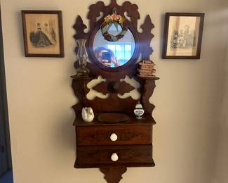 Ornate Victorian era wall shelf