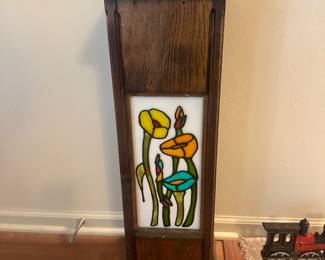 Cute stained glass plant stand 