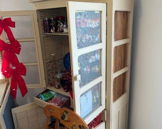 Antique painted pie safe