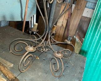 iron light fixture