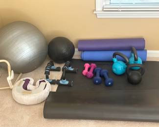 Kettle Weights and Free Weights Medicine Ball
