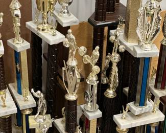 Vintage Bodybuilding Trophy's 3 feet plus Tall