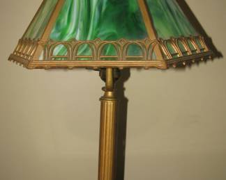 Slag glass lamp\