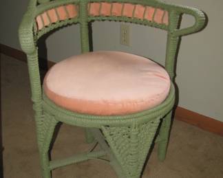 Fancy wicker chair