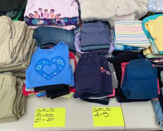 Clothing for men, women, children boys and girls