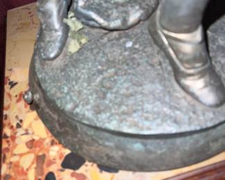 Signed bronze