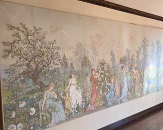 Fabulous huge painting from Estste in France from one of their trips