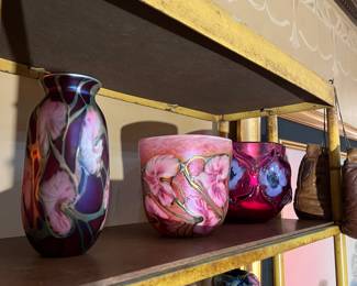 DAVID LOTTON ART GLASS AND OTHERS