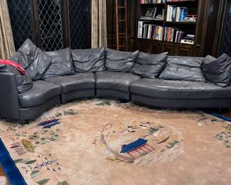 Great leather sectional sofa