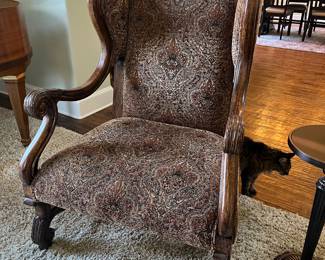 There are 2 of these magnificent, solid wood chairs