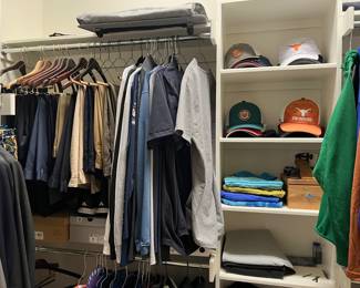 Lots of great men’s clothing and shoes