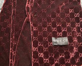 Authentic Gucci velvet scarf